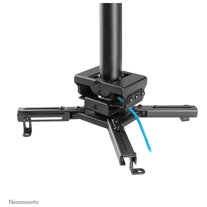Neomounts W126813331 CL25-550BL1 Supporto da Soffitto per Proiettore Altezza Regolabile 74,5-114,5 cm Carico Massimo 35 Kg con Gestione Cavi Sistema Easy Release colore Nero