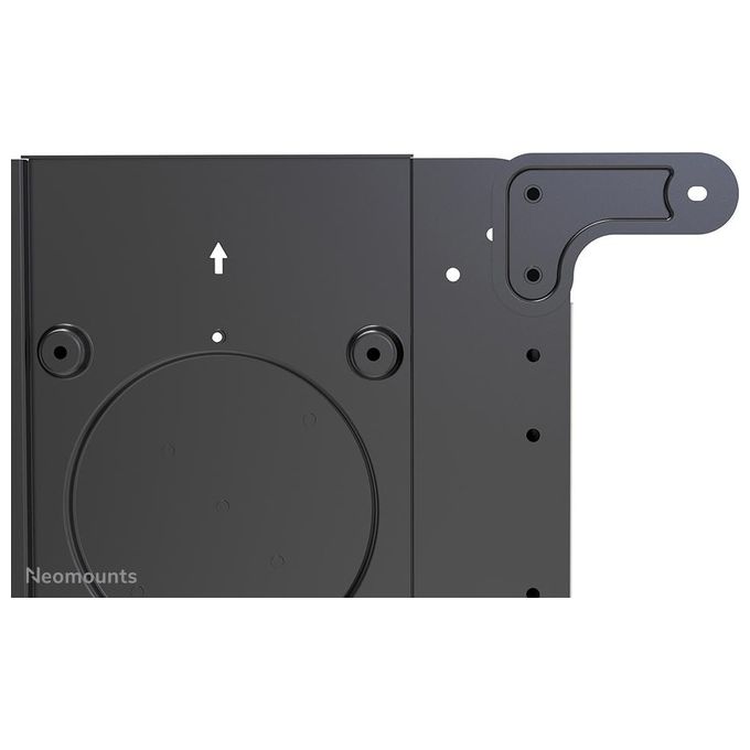 Neomounts NS-M1250BLACK Carrello TV 37-70'' Rotazione 90° Inclinazione Regolabile 4 Ruote con Freno Mensola Integrata VESA 200x200-600x400 mm Peso Max 70 Kg colore Nero