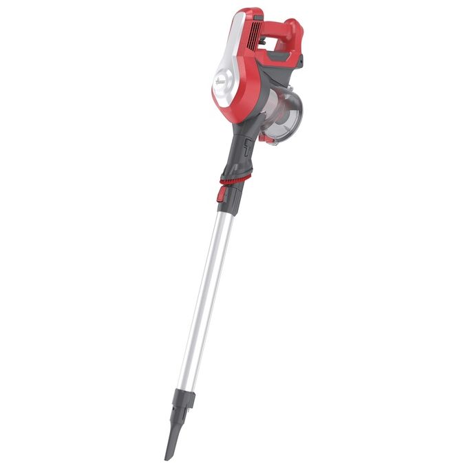 Hoover HF122RH 011 H-Free 100 Aspirapolvere Scopa Senza Filo Ciclonica Senza Sacchetto 0.9 L 170 W autonomia 40 min colore Argento Rosso