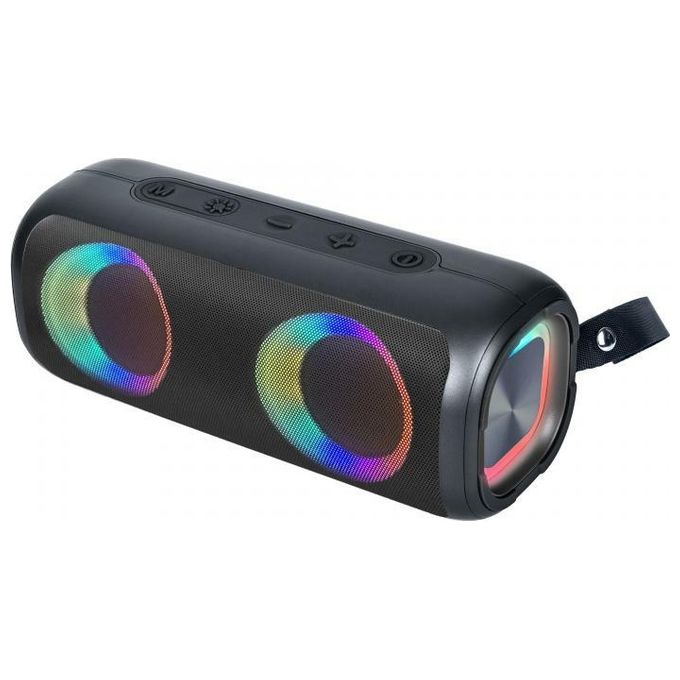 Majestic 116123BK FIRE 23 PRO Altoparlante Portatile Wireless con TWS Luci LED Batteria 3000 mAh USB-C MicroSD AUX FM colore Nero