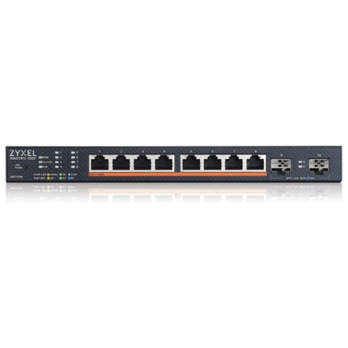 Zyxel XMG1915-10EP-EU0101F XMG1915 Switch Gestito L2 8 porte 2.5GbE PoE 2 SFP+ 10G 130 W colore Nero