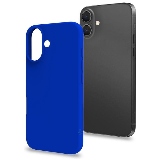 Celly Cromo Cover per iPhone 16 Blu