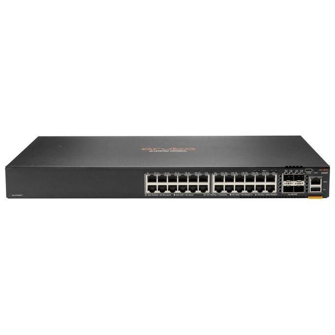 Hewlett Packard Enterprise JL725B#ABB Aruba CX 6200F Switch Gestito L3 24 Porte Gigabit Ethernet 4 SFP+ PoE Classe 4 370W Stackabile colore Nero