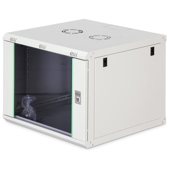 Digitus Armadio Rack 19'' 12 Unita' da Muro 505x600x600 Grigio Porta Vetro