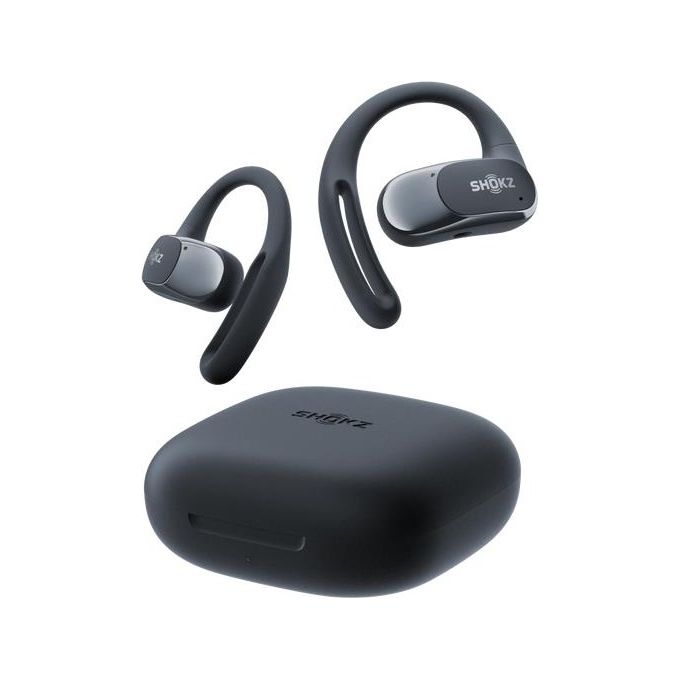 Shokz T511-ST-BK OpenFit Air Auricolare Wireless Open-Ear Bluetooth 5.2 IP54 28 ore autonomia colore Nero