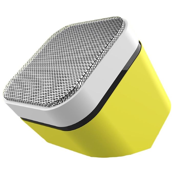 Celly Speaker Fluo, Cassa Bluetooth con Tecnologia Bluetooth 5.1 e Potenza di Uscita di 3W, Speaker Wireless con Raggio di 10m e Autonomia Fino a 3,5 h, Adatta per Ambienti Chiusi e Aperti, Giallo