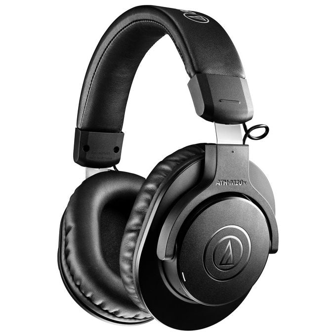 Audio-Technica ATH-M20XBT Cuffie a Padiglione Wireless Bluetooth 5.0 con Microfono Sovraurali Chiuse 60h autonomia colore Nero
