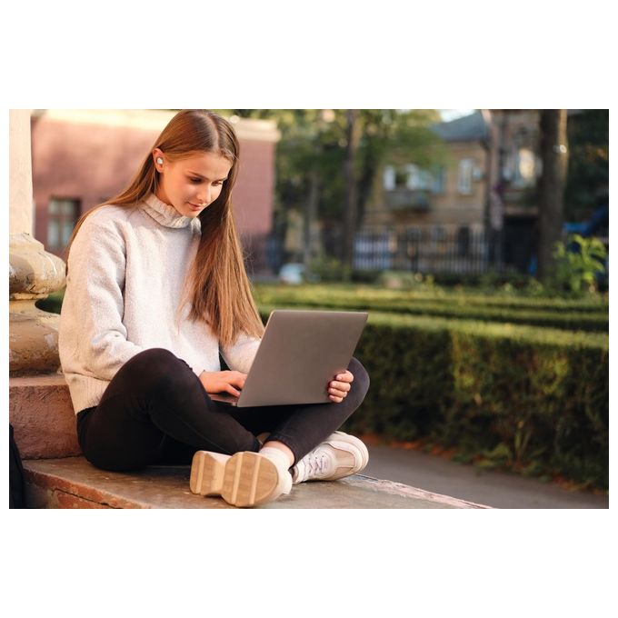 JVC HA-A6T Gumy Mini Auricolari True Wireless Bluetooth 5.1 Autonomia 23h IPX4 colore Bianco