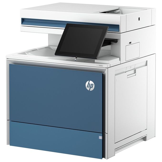 HP 6QN29A#B19 Color LaserJet Enterprise MFP 5800dn Stampante Multifunzione Laser A Colori con Touchscreen 20,3 pollici Gigabit LAN USB 3.0 e Fax Opzionale colore Bianco