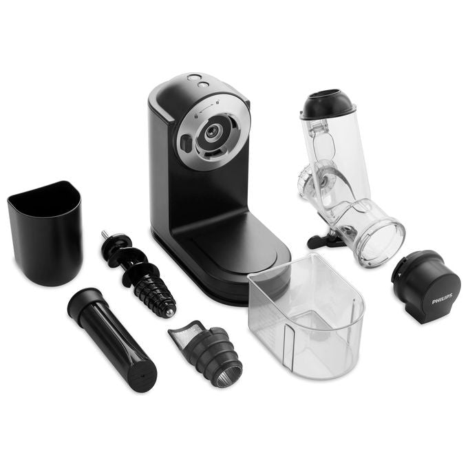 Philips HR1889-70 Viva Collection Estrattore di Succo Slow Juicer 150W Apertura XL 70mm 1L colore Nero