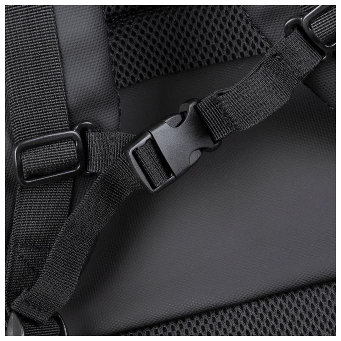 Rivacase 8465 Tegel Zaino da Viaggio per Notebook fino a 17,3'' con Scomparto Imbottito e Materiale ECO-FRIENDLY RPET colore Nero
