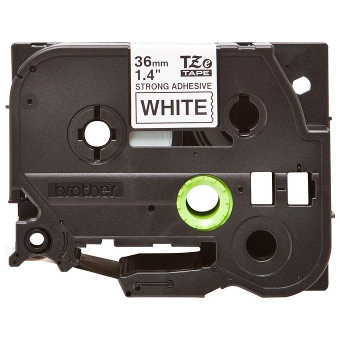 Brother Nastro Tz 36mm Nero Bianco Ad Resis