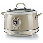 Ariete 2904 Vintage Cuociriso Elettrico e Slow Cooker 3.5 L 700 W 5 programmi ciotola ceramica colore Beige