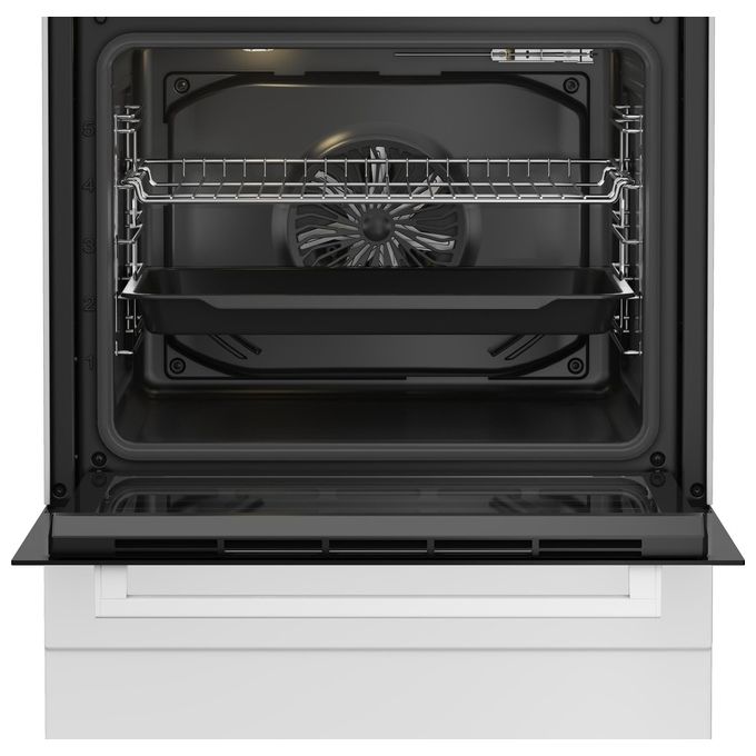 Beko FBE62011WC Cucina 4 Fuochi Gas Forno Elettrico Ventilato 72 L Classe A SteamShine (60x60x85 cm) colore Bianco