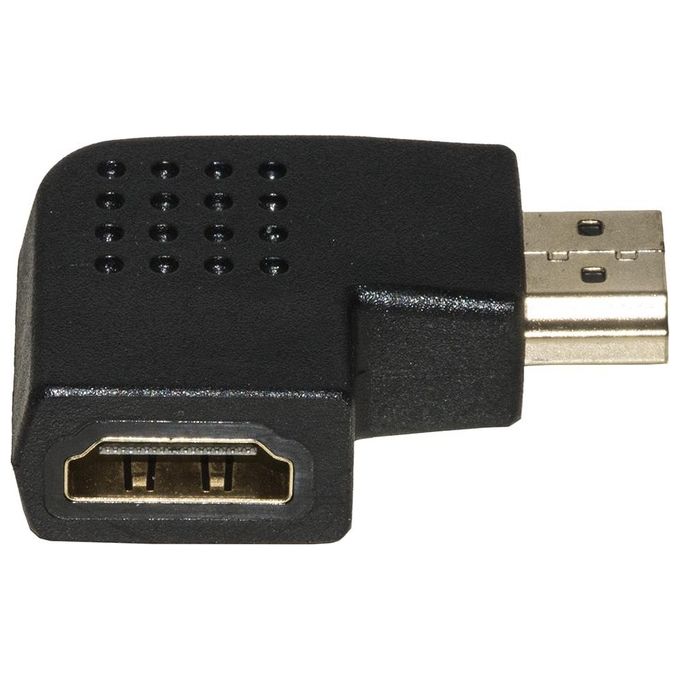 Link adattatore hdmi maschio - hdmi femmina angolato 90° verso sinistra
