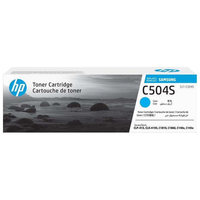 HP Samsung CLT-C504S Cyan originale cartuccia toner (SU025A)