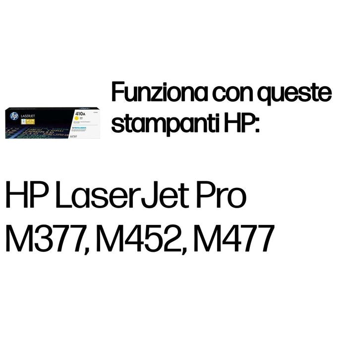 HP 410A Giallo originale LaserJet cartuccia toner ( CF412A ) per Color LaserJet Pro M452dn, M452dw, M452nw, MFP M477fdn, MFP M477fdw, MFP M477fnw