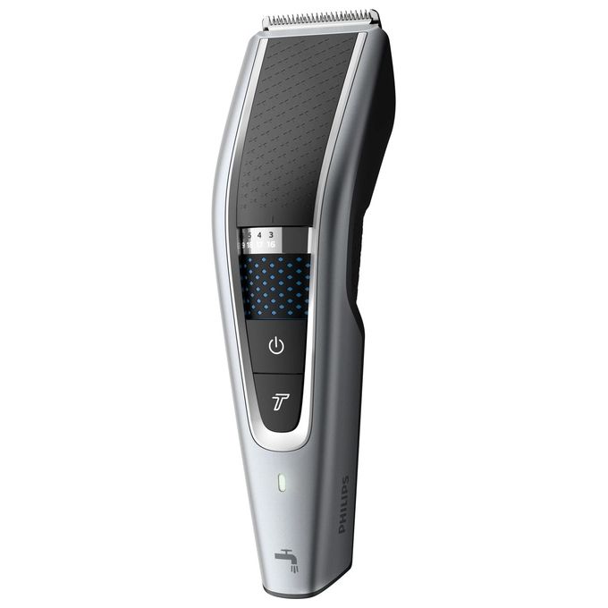Philips HC5630-15 Serie 5000 Regolacapelli DualCut Trim-n-Flow Pro 28 impostazioni lame acciaio inox autonomia 90 min lavabile colore Nero Argento