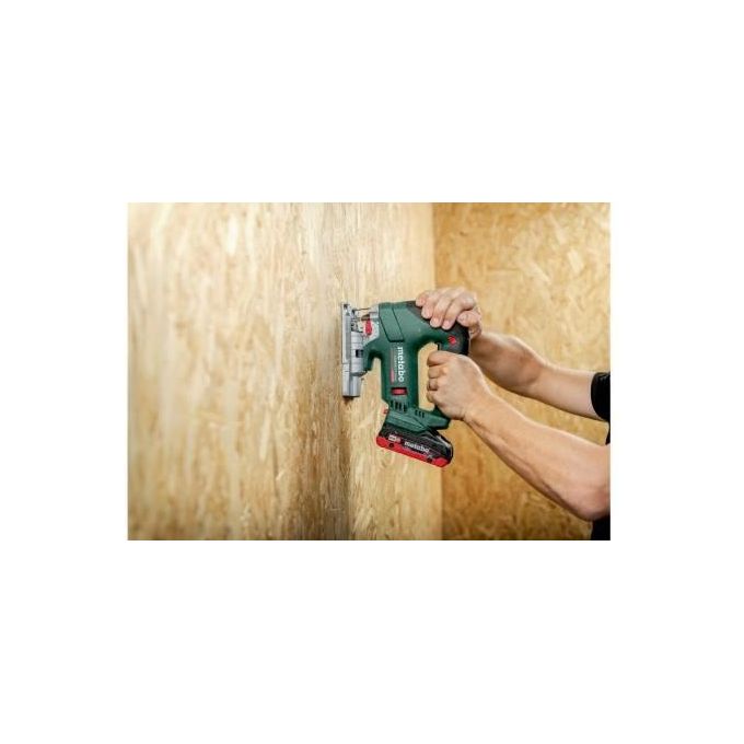 Metabo 601503840 STAB 18 LTX 150 BL Seghetto Alternativo a Batteria 18 V Motore Brushless 150 mm Legno 3500 corse-min colore Nero