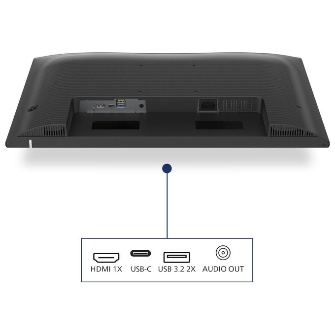 Philips 24E1N1300AE Serie 1000 Monitor PC 23.8'' Full HD IPS 100Hz USB-C 65W Hub USB Altoparlanti Regolabile in Altezza colore Nero