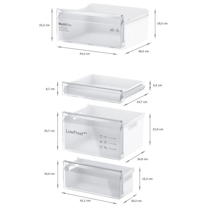 Bosch KIV865SE0 Serie 2 Frigorifero Combinato da Incasso 267 L 177,2 cm Classe E 35 dB Low Frost colore Bianco