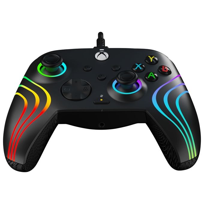 PDP 049-024 Afterglow Wave Gamepad Xbox Series X S Xbox One PC RGB USB tipo-C cablato colore Nero