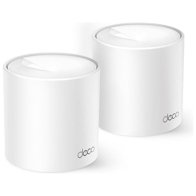 TP-Link DECO X10(2-PACK) Deco X10 Router Mesh Wi-Fi 6 (802.11ax) Dual-band 1500 Mbit-s 2 unita' incluse colore Bianco