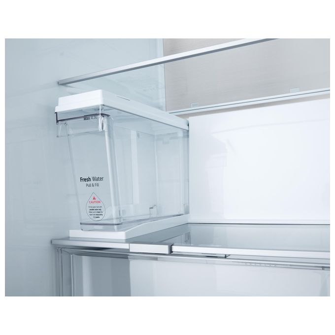 LG GSLE91MBAC Frigorifero Side by Side 628 L 179 cm Classe C 34 dB No Frost Wi-Fi Dispenser UVnano (179x91x74 cm) colore Metal Sorbet