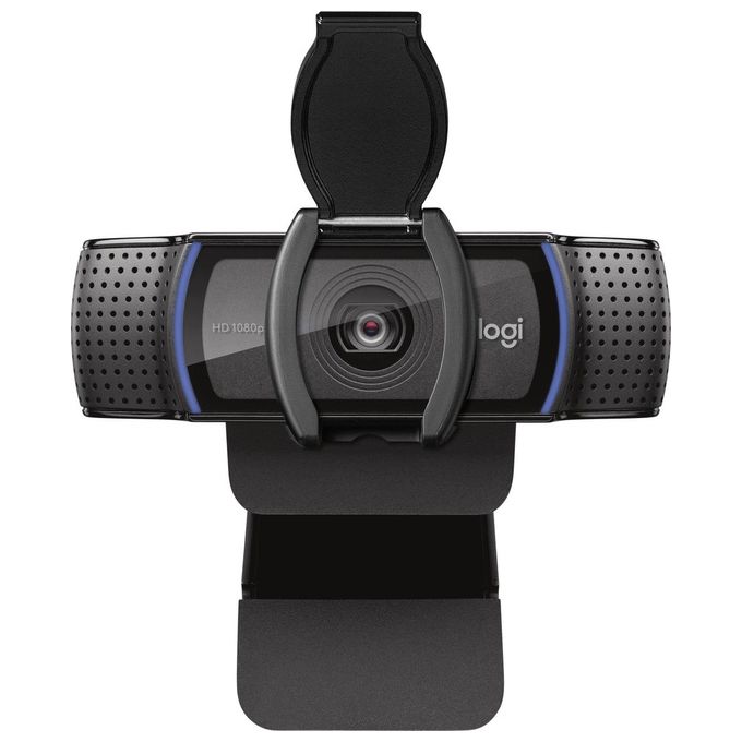 Logitech C920E Webcam Full HD 1080p 30fps USB campo visivo 78° doppio microfono privacy pop-up colore Nero