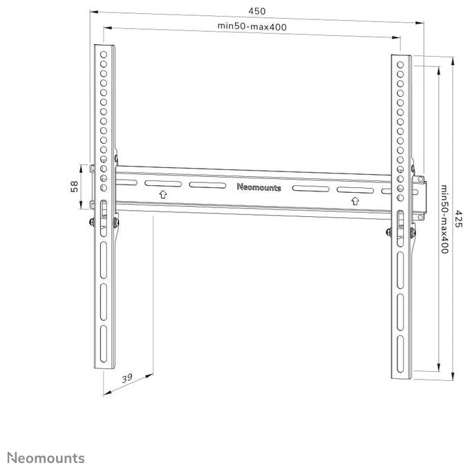 Neomounts by Newstar Supporto a Parete per Tv 32''-65