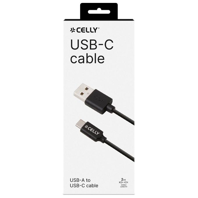 Celly USB-C2M Cavo Usb Type C 2mt