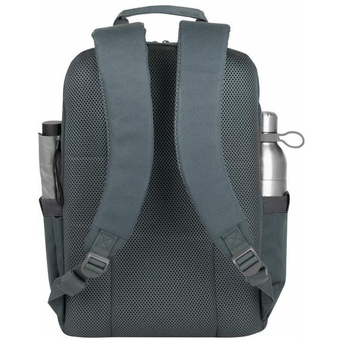 Rivacase 8265DG Collezione Ulsan Zaino per Laptop 15.6'' Poliestere Resistente all'Acqua Tasca Imbottita in Neoprene Colore Grigio Scuro