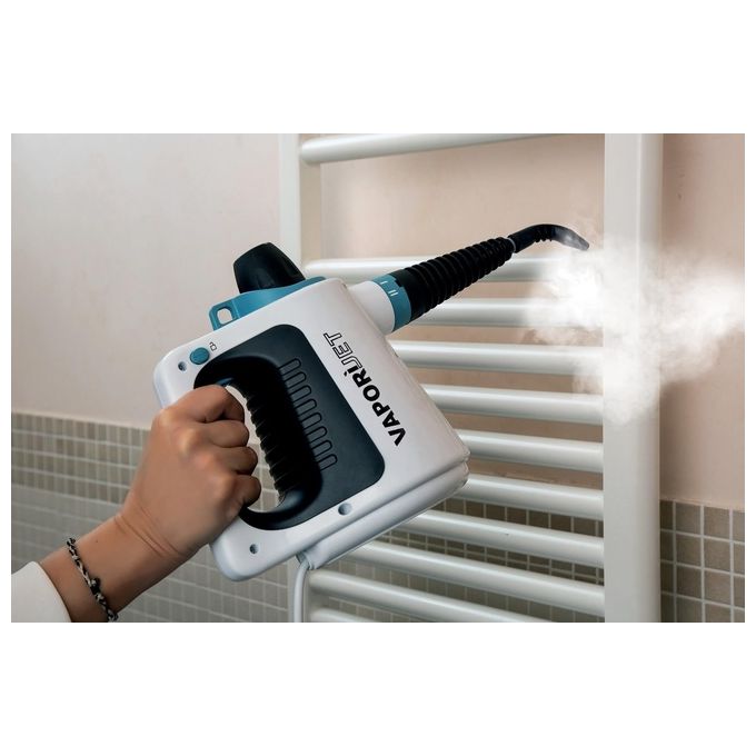 Ariete 4137 Vaporì Jet Pistola a Vapore 1050W 3.5 bar 250 ml Caldaia Alluminio Kit Accessori Incluso colore Bianco