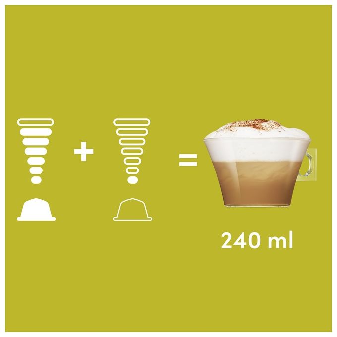 Nescafe' Dolce Gusto Cappuccino Skinny-Light Capsule Caffe' 16 Pezzi