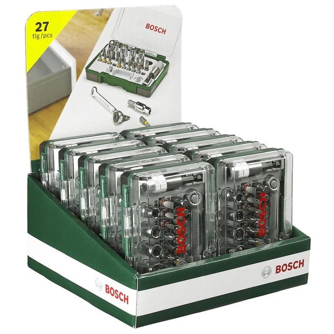 Bosch Rainbow Pro 27 Bit  Ratchet Punta per Cacciavite 27 Pezzi