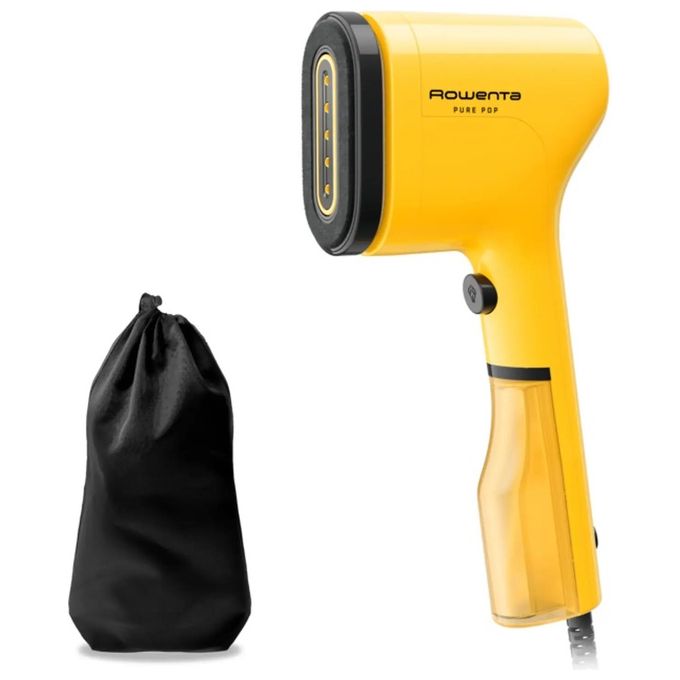 Rowenta DR2026D1 Pure Pop Stiratore Verticale Portatile a Vapore 1300W Riscaldamento 15 sec Vapore 20 g-min colore Giallo