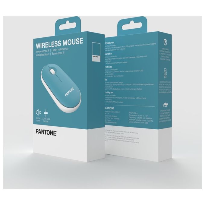 Pantone Mouse con Dongle Lightblue