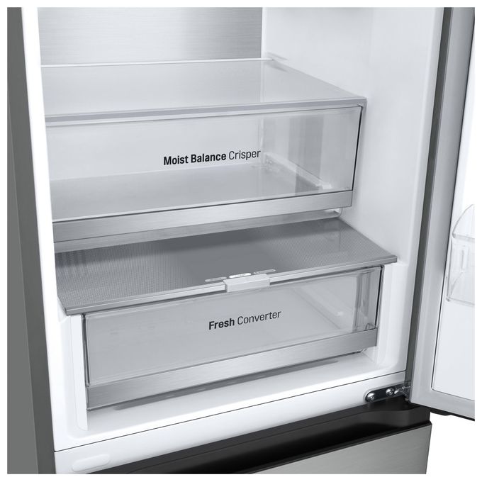 LG GBV5240DPY Frigorifero Combinato 387 L 203 cm Classe D 35 dB Total No Frost Fresh Converter (60x59.5x68.2 cm) colore Argento