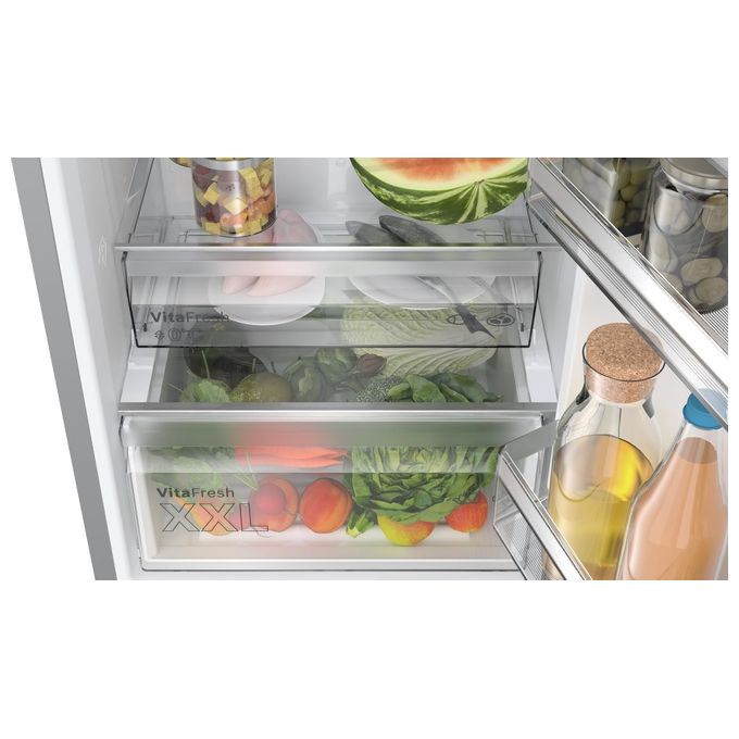 Bosch KGN392LAF Serie 4 Frigorifero Combinato 363 L 203 cm Classe A 29 dB No Frost VitaFresh colore Inox