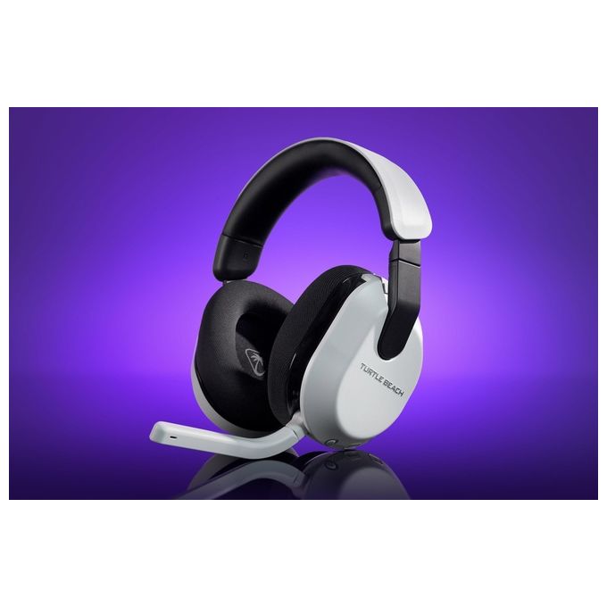 Turtle Beach TBS-3102-15 Stealth 600 Gen 3 Auricolare Wireless Gaming con Connessione 2.4 GHz e Bluetooth 5.2 per PS5 PS4 PC Mobile Durata Batteria Fino a 80 Ore colore Bianco