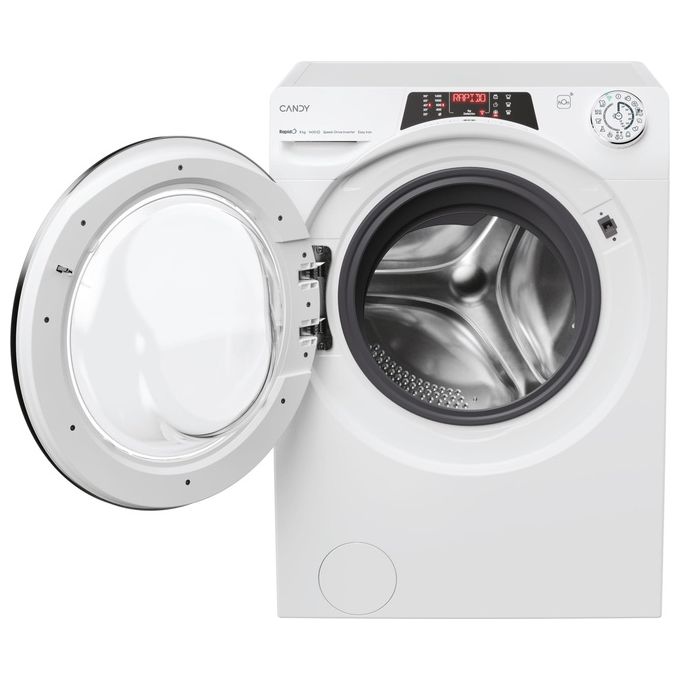 Candy RO 1486DWMCT-1-S Lavatrice a carica frontale RapidÓ 8 Kg 1400 giri Classe A Bianca