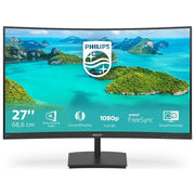Philips Monitor Curvo Gaming 271E1SCA , Adaptive Sync 75 Hz, VA LED 27'', 1920 x 1080 FHD, 4 ms, HDMI, VGA, Casse Integrate, Flicker Free, Low Blue Light, VESA, Nero