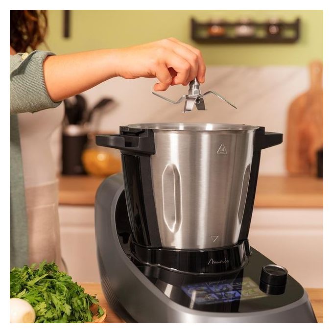 Cecotec 04346 Mambo Touch Robot da Cucina Multifunzione 1600W 3,3L 37 Funzioni Display TFT 5'' App colore Nero