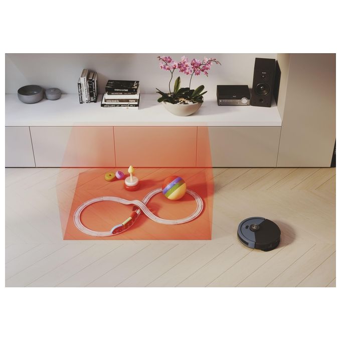 Hoover HG430H 011 Robot aspirapolvere Navigazione laser Capacita' 0,26 L autonomia 120 min Wi-Fi colore Nero Blu