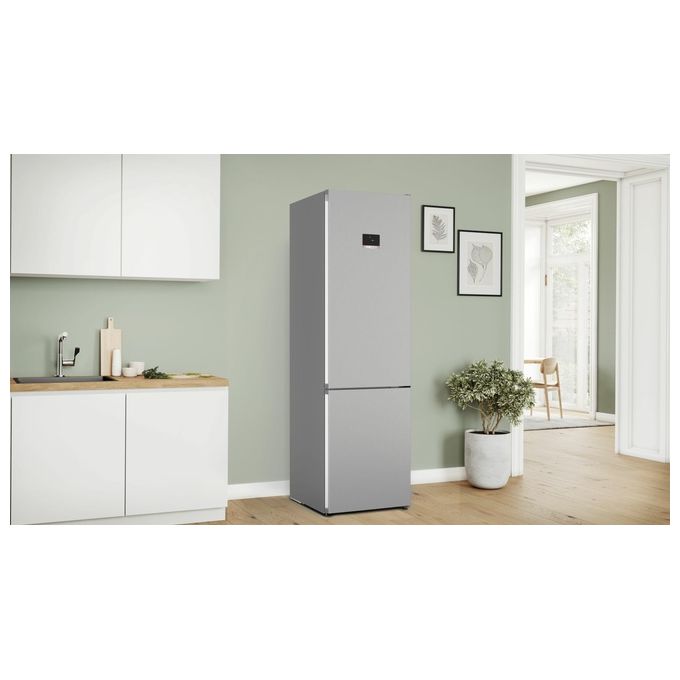 Bosch KGN397LDF Serie 4 Frigorifero Combinato 363 L 203 cm Classe D 35 dB Total No Frost MultiAirflow colore Acciaio Inox