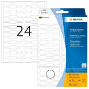 Herma 2510 Etichetta Autoadesiva 10x48mm Bianco 600 Pezzi