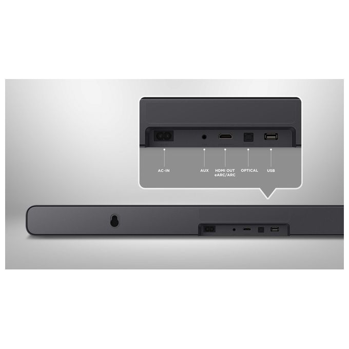 TCL S45HE Soundbar 2.0 Canali 100W Dolby Atmos HDMI eARC Bluetooth 5.2 colore Titanio