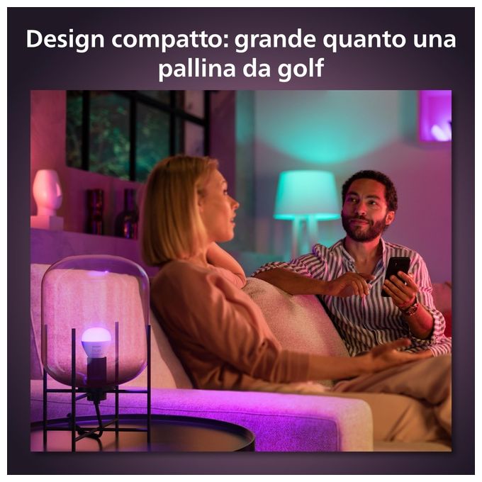 Philips Hue White and Color Ambiance Lampadina Connessa E14