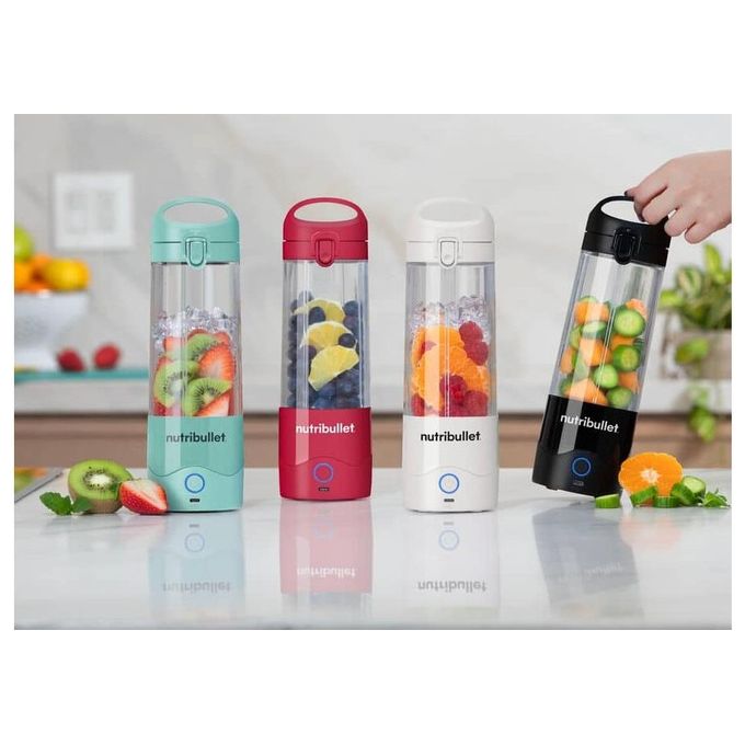 NutriBullet NBP003PU Frullatore Portatile 475 ml Lame Acciaio Inox Tritaghiaccio Batteria 2000 mAh Ricarica USB-C colore Viola