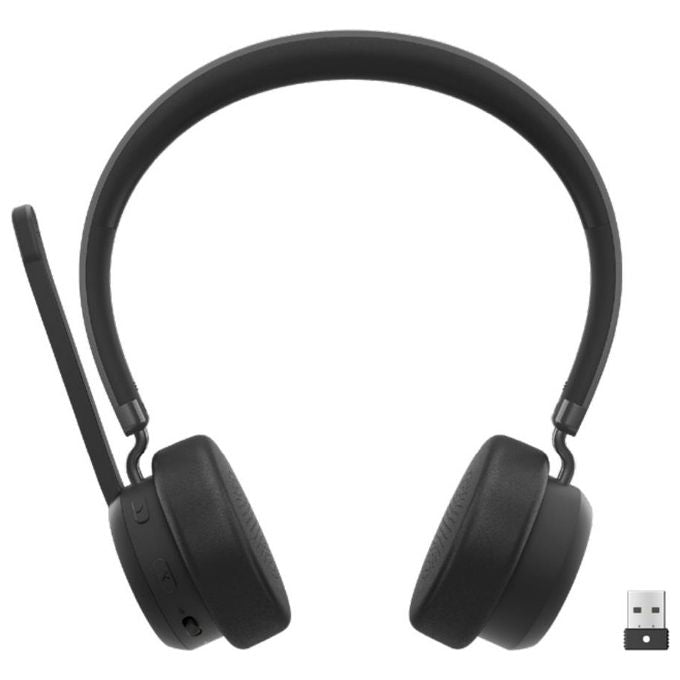 Lenovo 4XD1M80020 Wireless VoIP Headset Auricolare A Padiglione Bluetooth 5.3 Microfono con Cancellazione del Rumore colore Nero